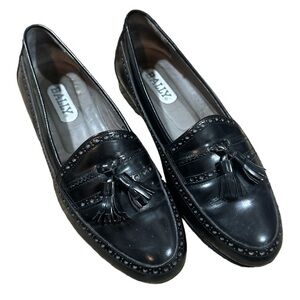 EUC - Bally - Arturo Leather Slip On Tassel Loafers - size 9D